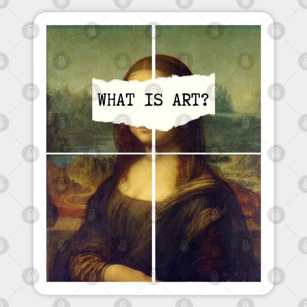 Mona Lisa, Art Collage Scrapbooking Leonardo da Vinci Academia Aesthetic Sticker by LePetitShadow
